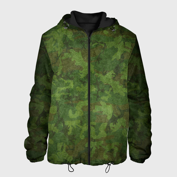 Мужская куртка 3D Камуфляж хаки фото