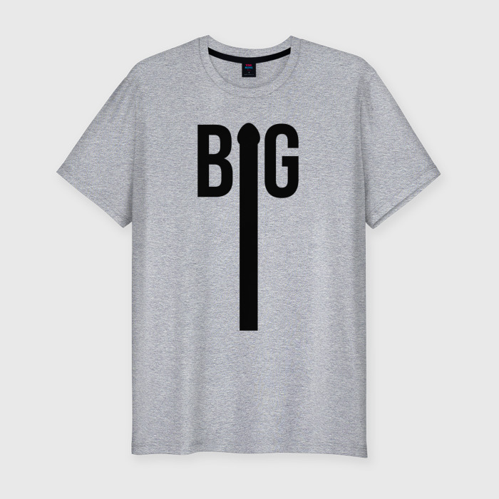 Мужская футболка хлопок Slim Большое достоинство фото