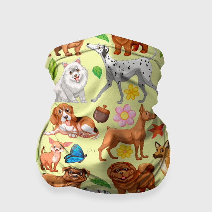 Бандана-труба 3D Забавные собачки фото