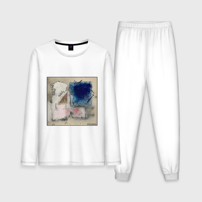 Мужская пижама с лонгсливом хлопок Композиция 318 фото