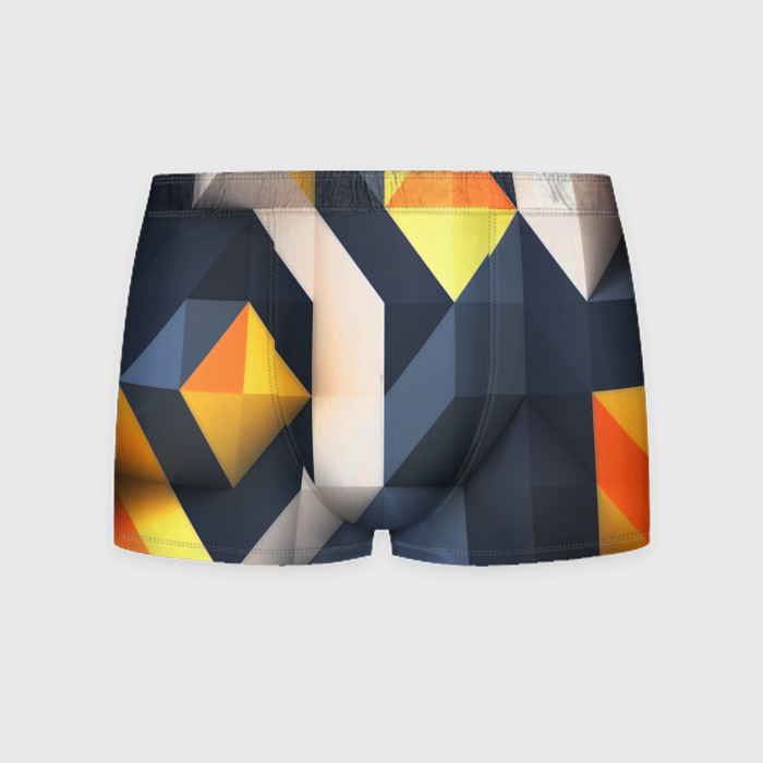Мужские трусы 3D полосы геометрия узор фото