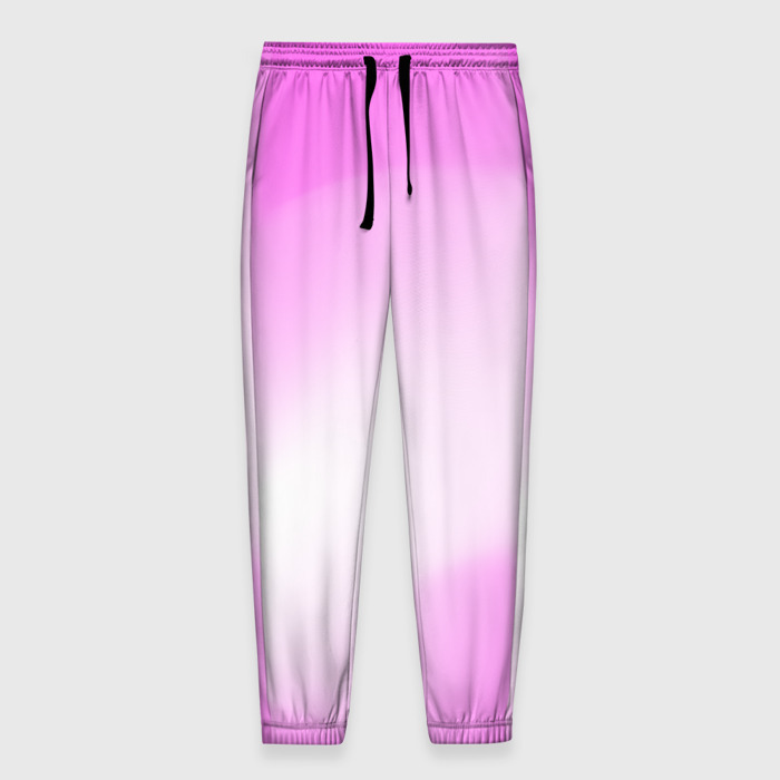 Мужские брюки 3D Градиент розовый фото