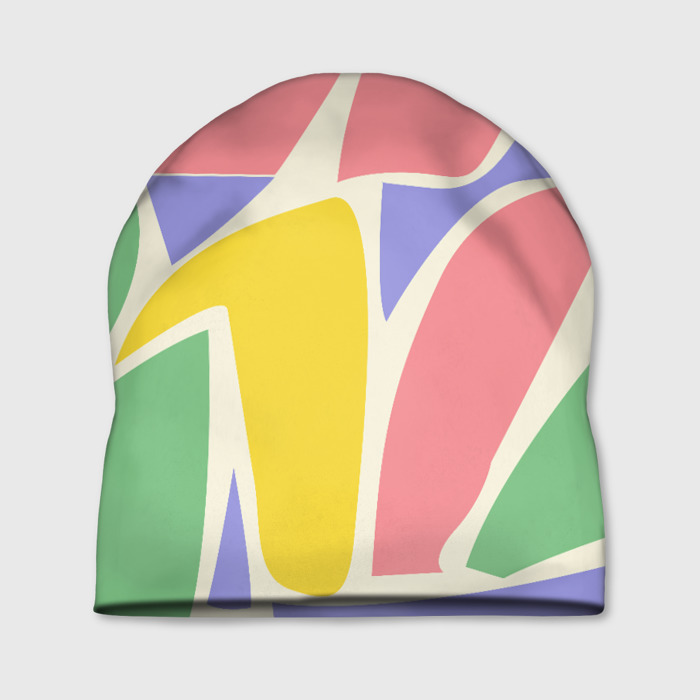 Шапка 3D Абстрактные разноцветные фигуры фото