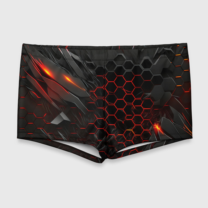 Мужские купальные плавки 3D Объемные плитки фото