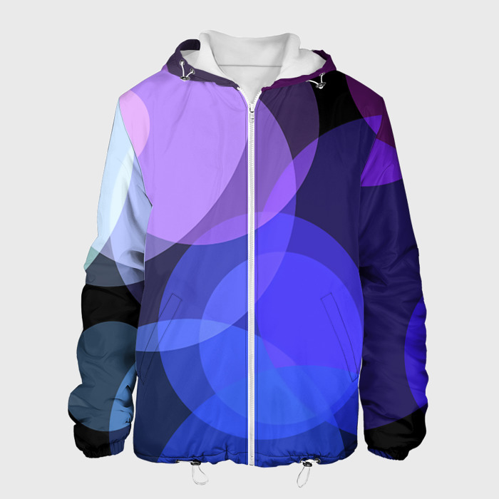 Мужская куртка 3D Цветные диски фото