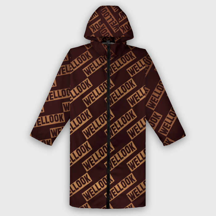 Дождевик унисекс 3D Word text patterns фото