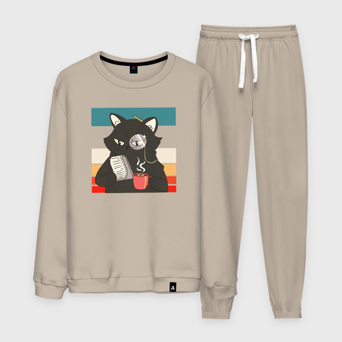 Мужской костюм хлопок Кот над проектом фото