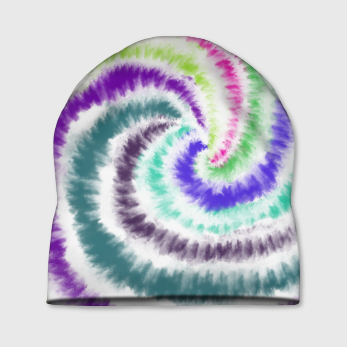 Шапка 3D Тай дай разноцветный фото