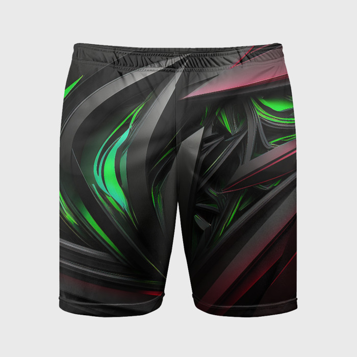 Мужские шорты спортивные Объемные абстрактные объекты фото