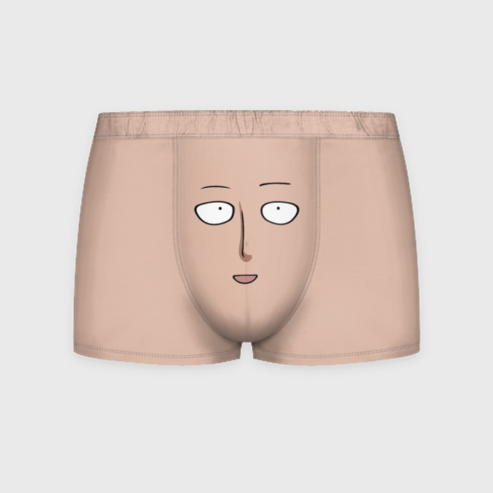 Мужские трусы 3D Лицо Сайтамы   Ванпанчмен фото