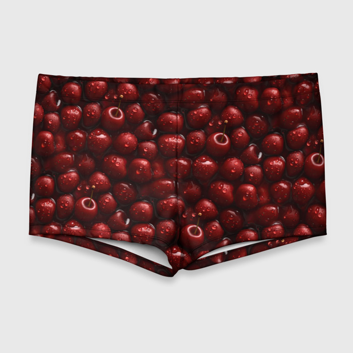 Мужские купальные плавки 3D Сочная текстура из вишни фото