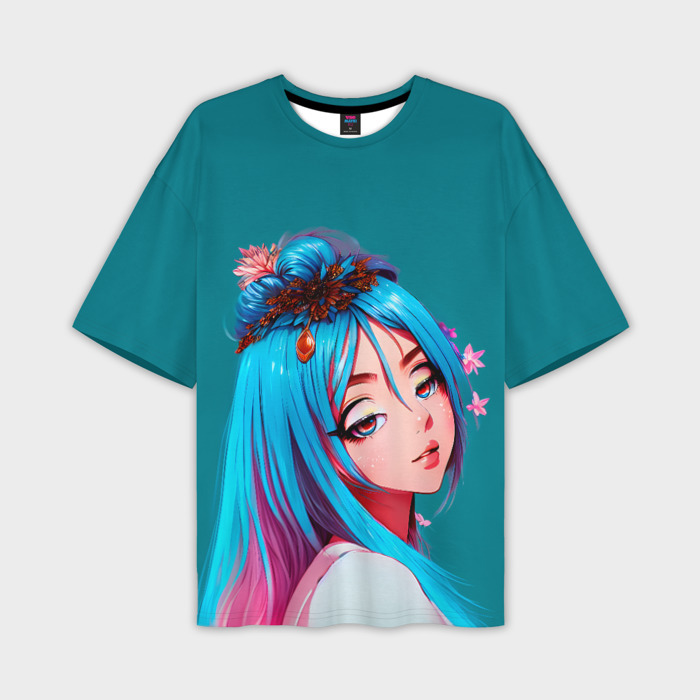 Мужская футболка oversize 3D Прекрасная Сора фото