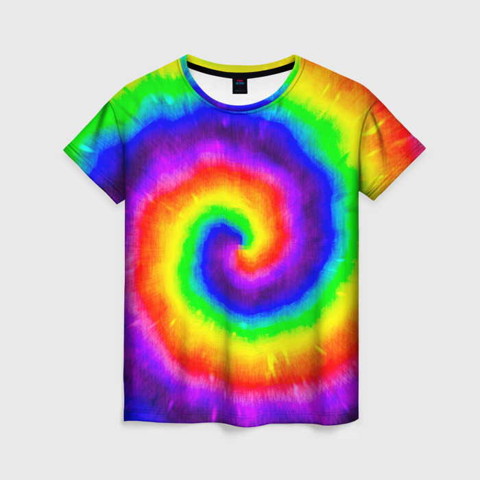 Женская футболка 3D Тай дай фото