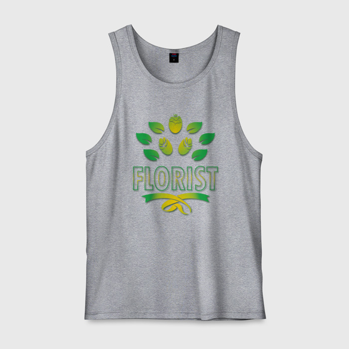 Мужская майка хлопок Флорист фото