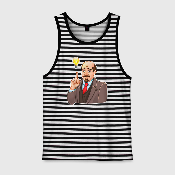 Мужская майка хлопок У Ленина идея фото