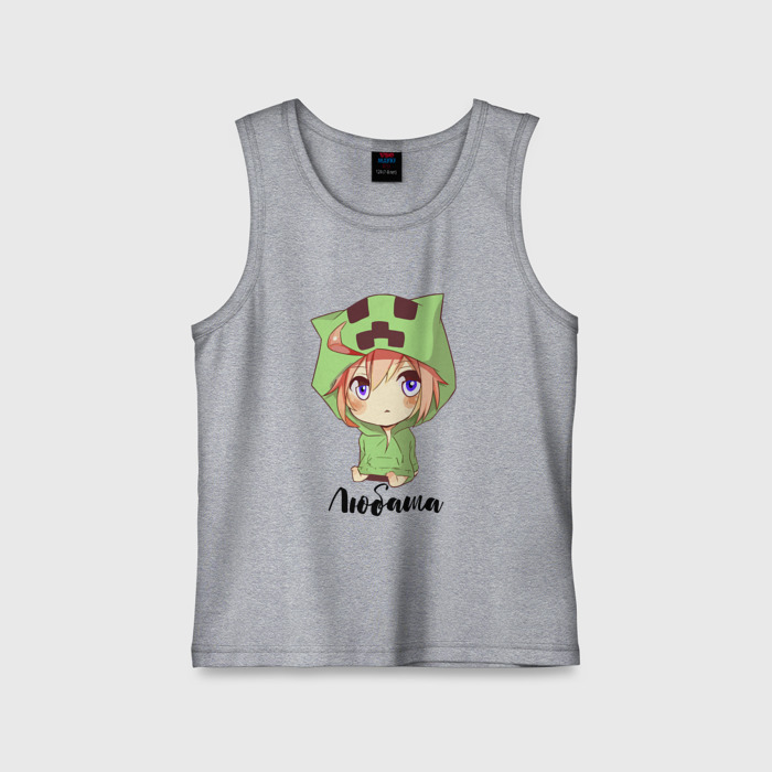 Детская майка хлопок Любаша   Майнкрафт фото