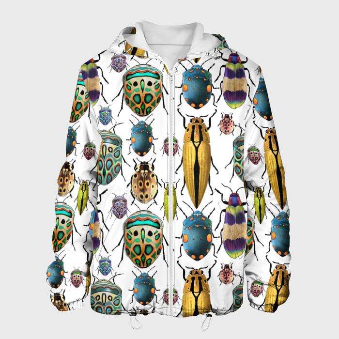 Мужская куртка 3D Кислотные жуки фото