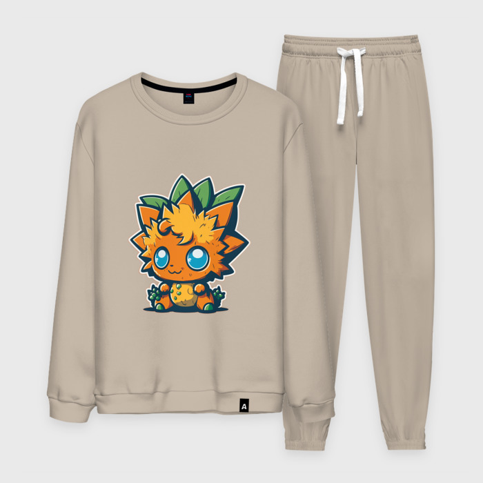 Мужской костюм хлопок Мультяшный милый ежик фото