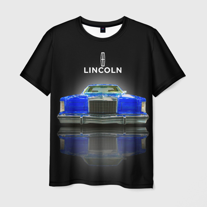 Мужская футболка 3D Американский роскошный автомобиль Lincoln Continental 1979 года фото