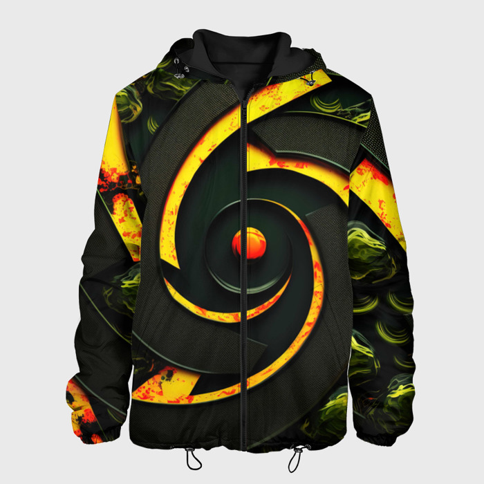 Мужская куртка 3D Круговорот текстур фото