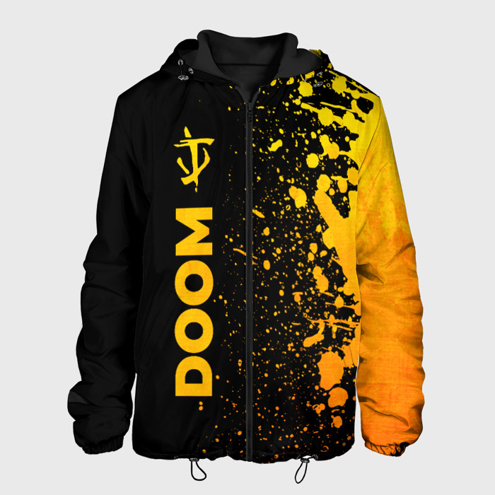 Мужская куртка 3D Doom   gold gradient: по вертикали фото