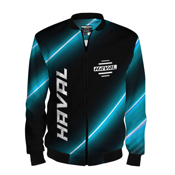 Мужской бомбер 3D Haval неоновые лампы фото