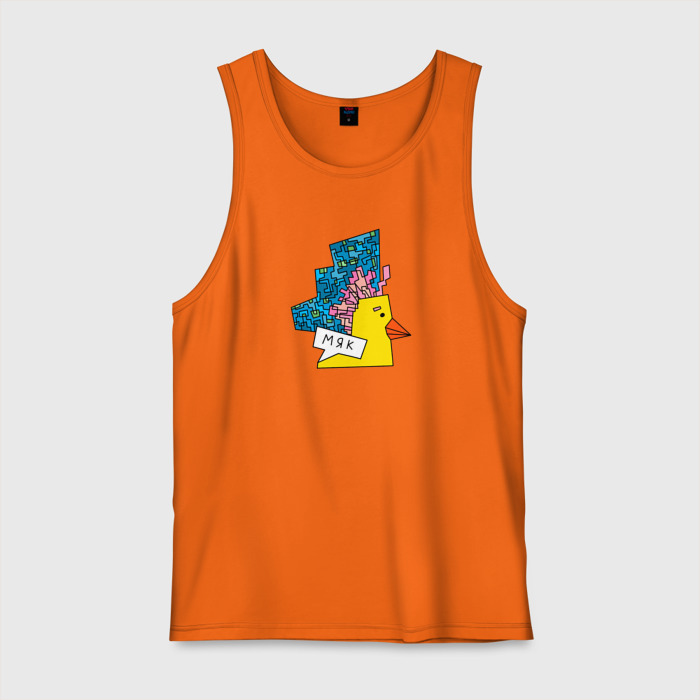 Мужская майка хлопок геометрический гусь МЯК фото