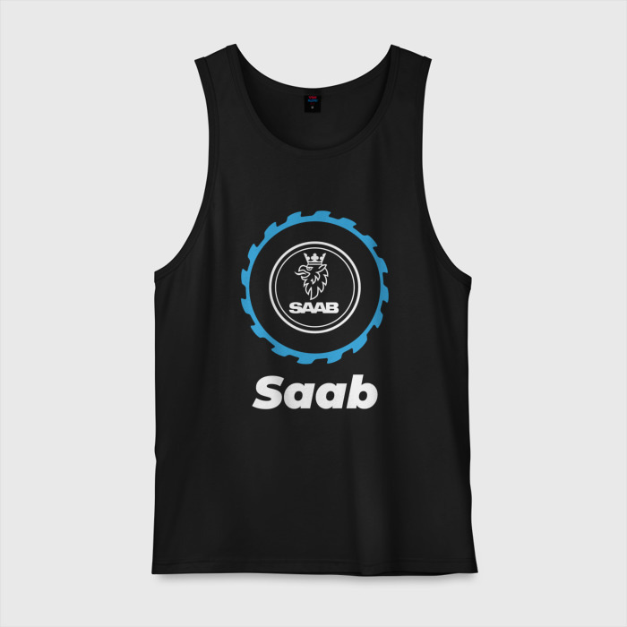 Мужская майка хлопок Saab в стиле Top Gear фото