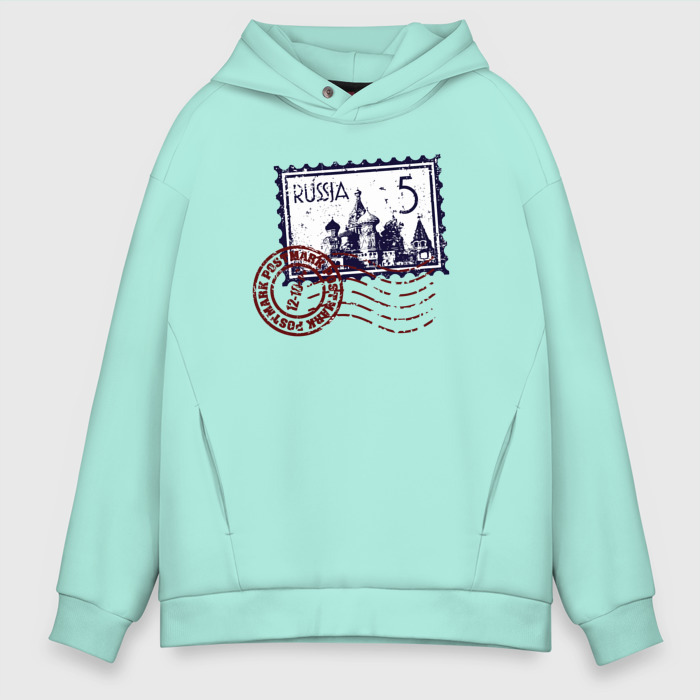 Мужское худи Oversize хлопок Марка России фото