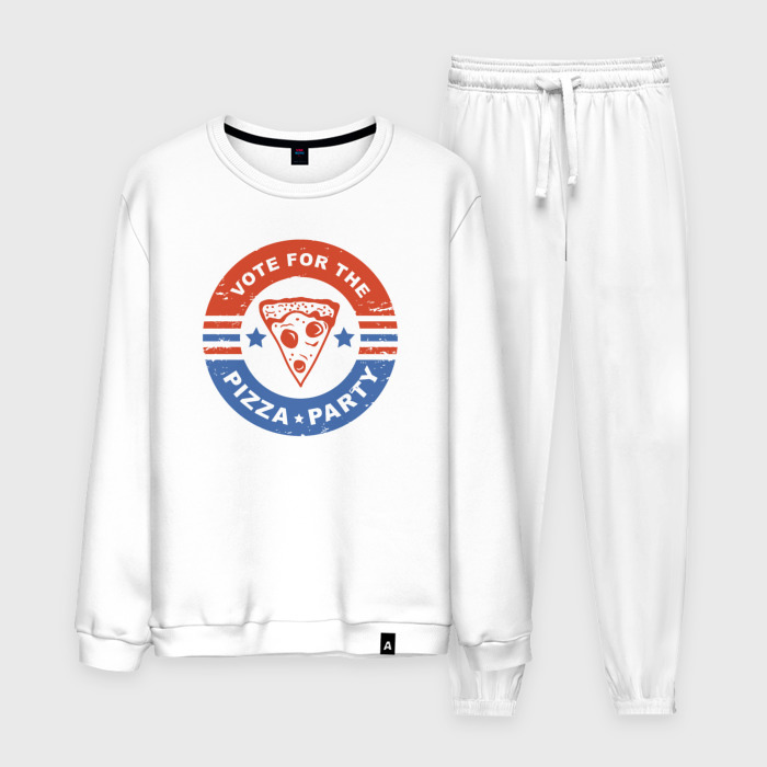 Мужской костюм хлопок Голосую за тусовку с пиццей фото