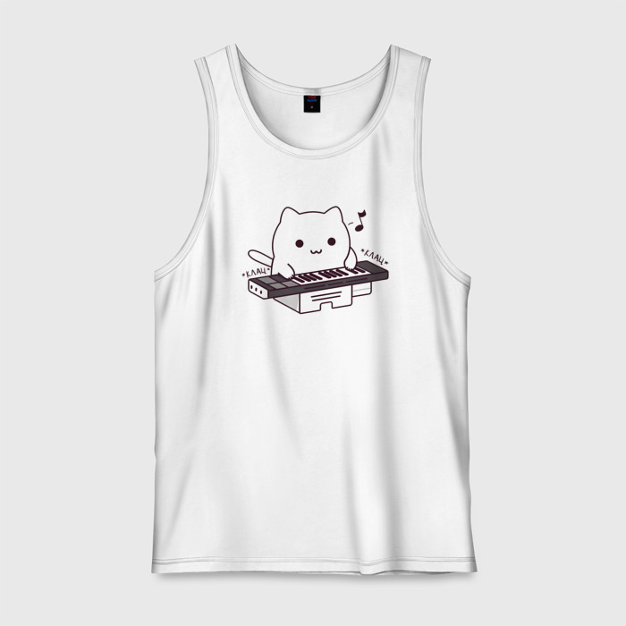 Мужская майка хлопок Аниме Бонго кот фото