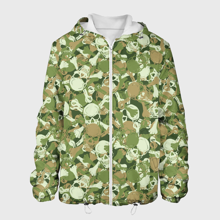 Мужская куртка 3D Камуфляж из черепов фото