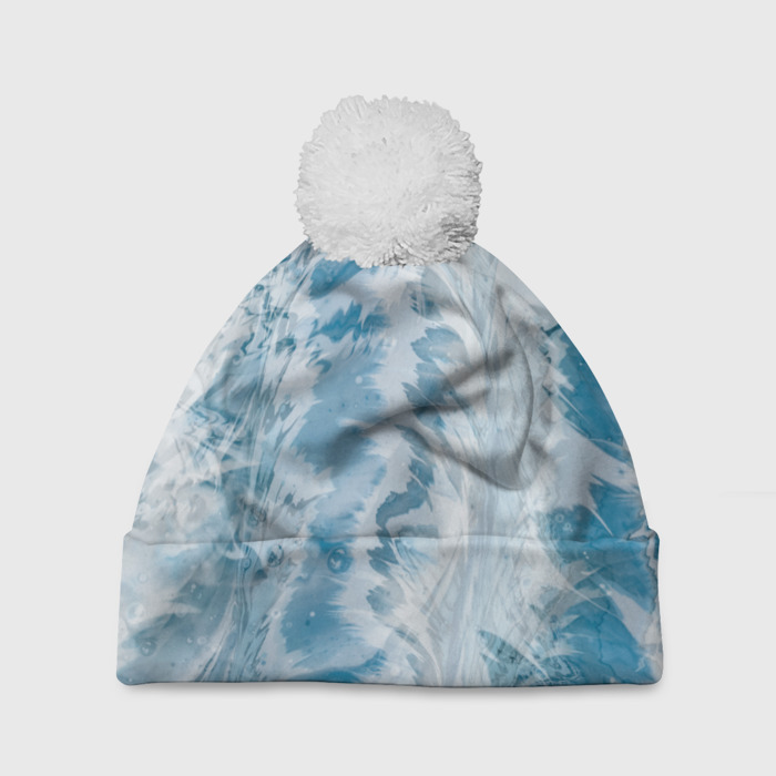Шапка 3D c помпоном Снежный вихрь фото
