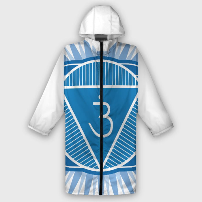 Дождевик унисекс 3D Аджна чакра: Аюрведа, йога, кундалини символ фото