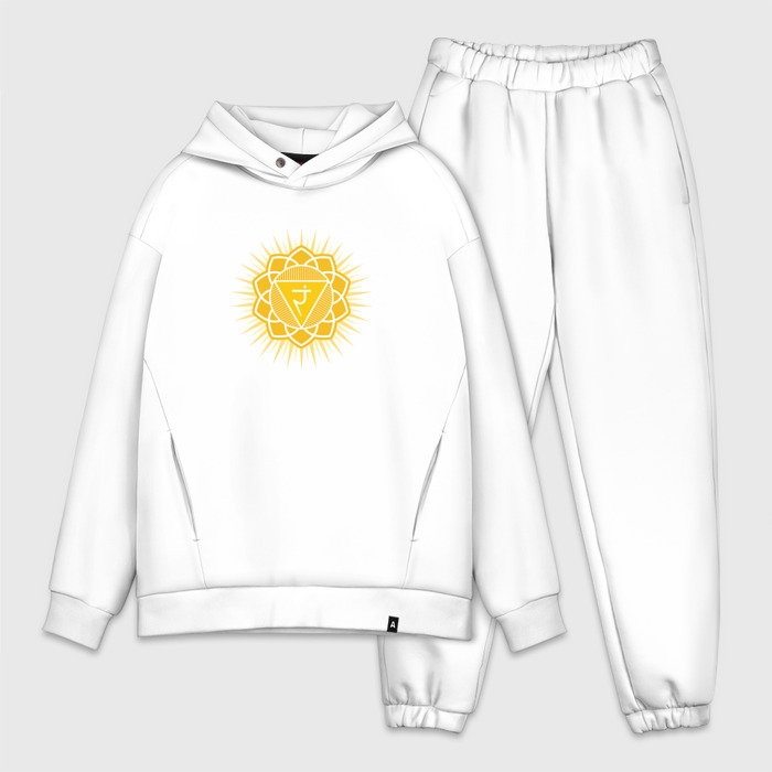 Мужской костюм oversize хлопок Манипура чакра фото