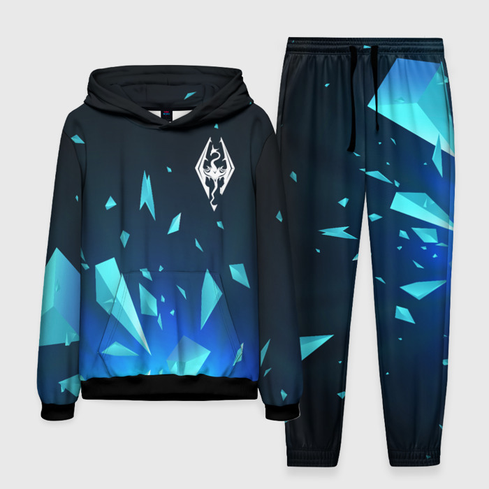 Мужской костюм с толстовкой 3D Skyrim взрыв частиц фото