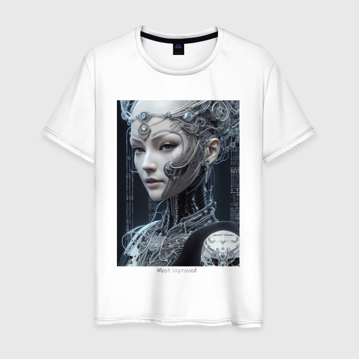 Мужская футболка хлопок Кибер красота по азиатски фото