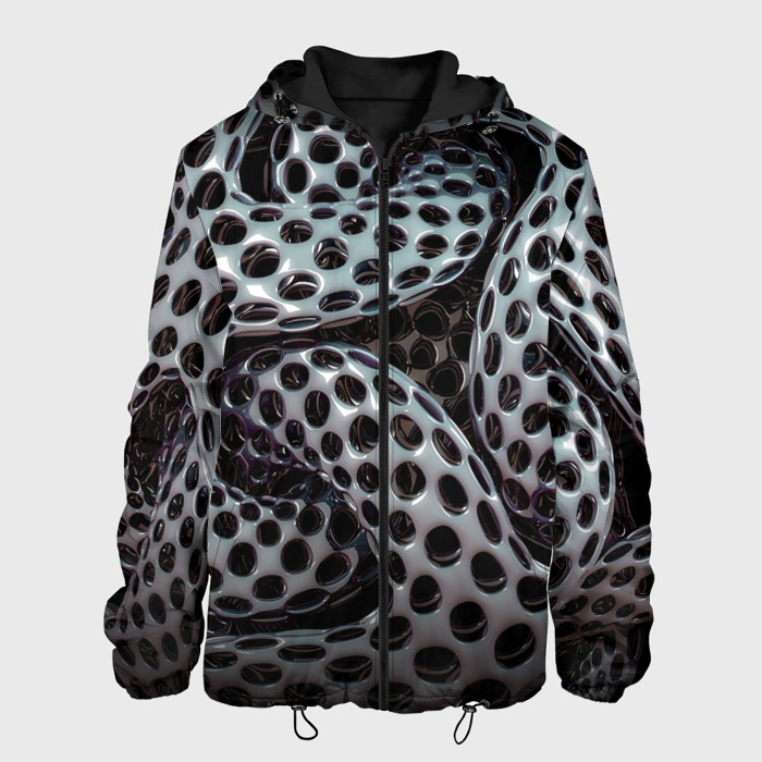 Мужская куртка 3D Металлический спрут фото