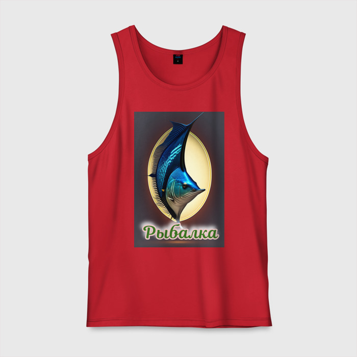 Мужская майка хлопок Рыба парусник фото