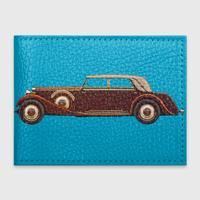 Обложка для студенческого билета ретро машинка фото