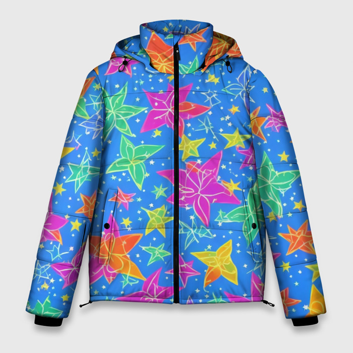 Мужская зимняя куртка 3D Морские мотивы фото