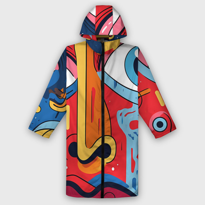 Дождевик унисекс 3D Пристальный взгляд фото