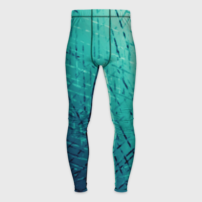 Мужские тайтсы 3D Градиент зеленый туман фото