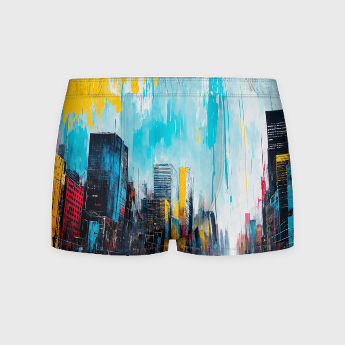 Мужские трусы 3D Палитра города фото