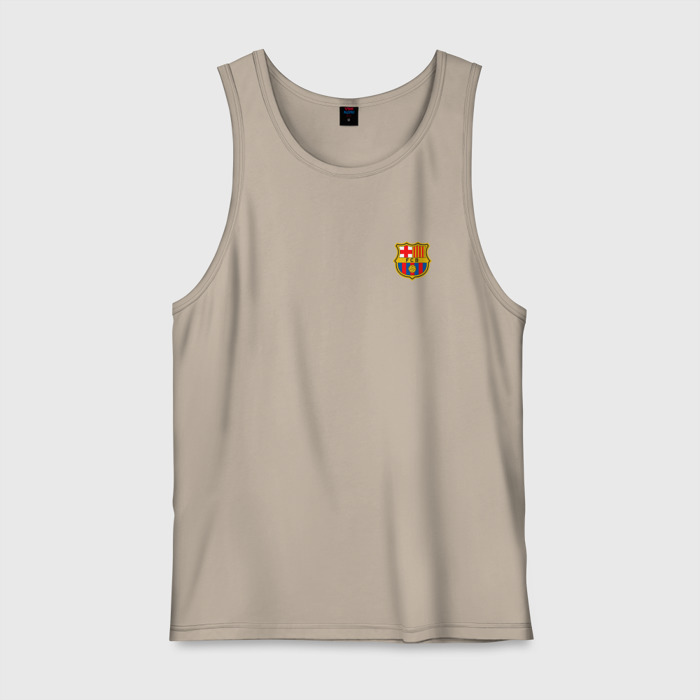 Мужская майка хлопок ФК Барселона эмблема фото