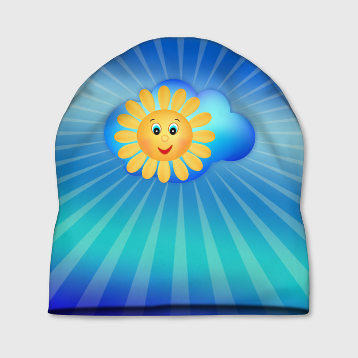 Шапка 3D Веселое солнышко фото