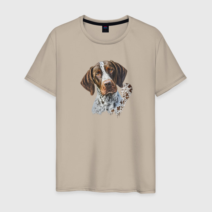 Мужская футболка хлопок Навсегда в сердце: курцхаар фото