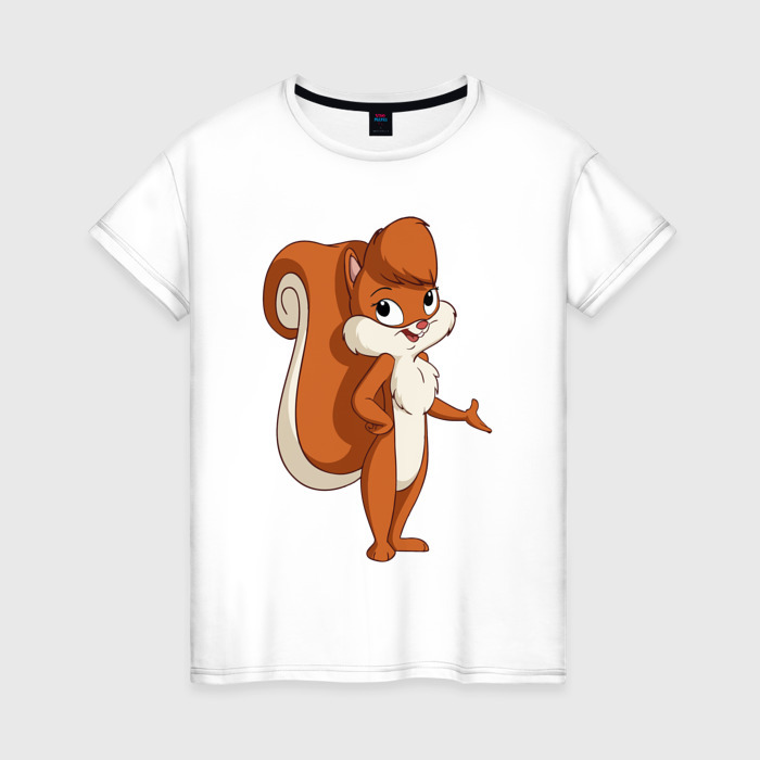 Женская футболка хлопок Укрепляй орешки фото