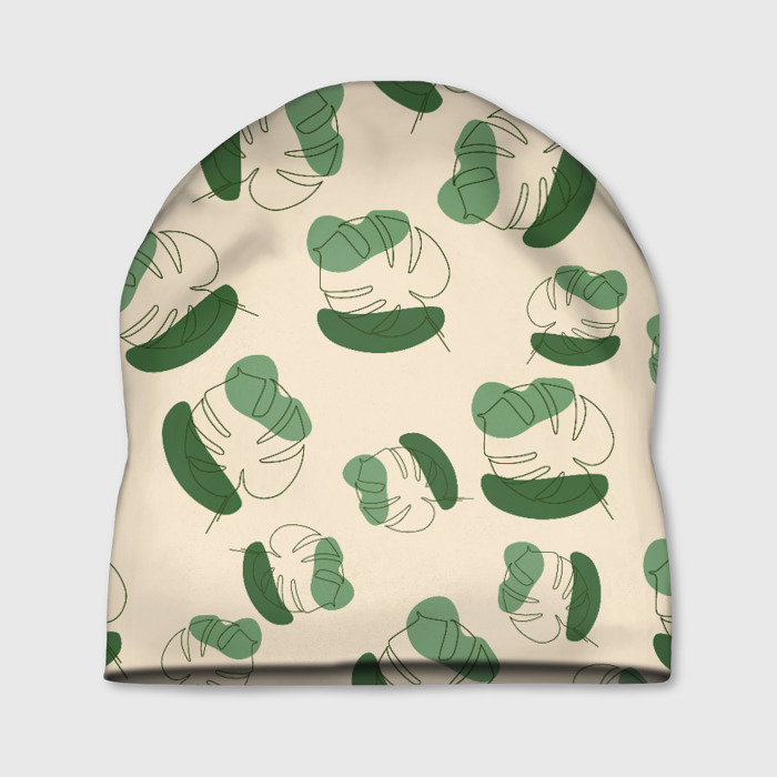 Шапка 3D Монстера абстракция фото