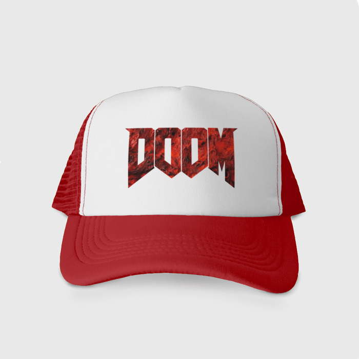 Кепка тракер с сеткой Doom Frash flesh фото